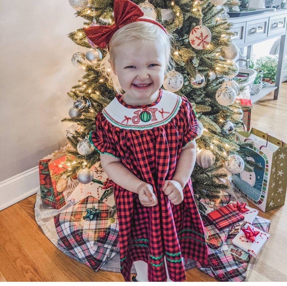 Smocked Christmas Dress